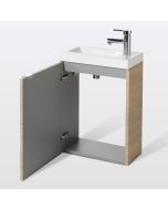 Mueble de baño suspendido Idalie color roble 60x45cm