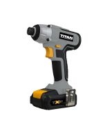 Atornillador impacto con 2 baterías y cargador 18 V Titan