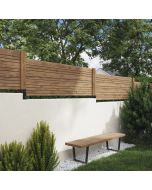 Panel ocultación madera Skimia V1 marrón 180x60 cm Blooma
