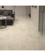 Suelo cerámico mármol beige pulido 45x45cm Belinda