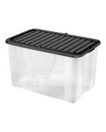 Caja de plástico con tapa 58 l 57,3 x 39 x 35,3 cm