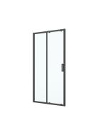 Mampara de ducha corredera Calia negro 150 cm Cooke & Lewis