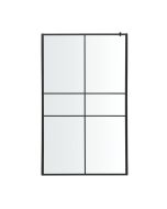 Mampara de ducha ducha fija Izza negro 120 cm