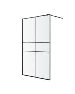 Mampara de ducha fija Izza negro 100cm
