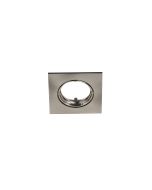 Bisel para foco downlight empotrable cuadrado cromo cepillado Cooke & Lewis