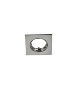 Bisel para foco downlight empotrable cuadrado cromo Cooke & Lewis