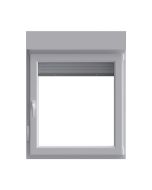 Ventana PVC oscilobatiente persiana derecha 117x80 cm