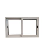 Ventana aluminio corredera blanco 100x140 cm