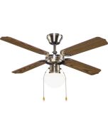 Ventilador de techo con luz Jouvias 4 aspas 106 cm madera