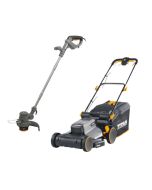 Set cortabordes 350 W  y cortacésped 1700 W Titan
