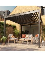 Pérgola de acero con lamas orientables 3x3m Tehuano