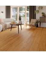 Suelo laminado taupe resistente al agua 8mm AC5 Caubert