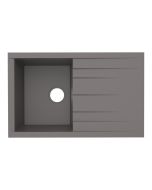 Fregadero resina gris Ising 1 seno + escurridor 80x50cm Cooke & Lewis