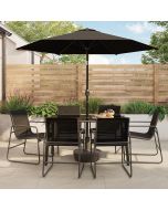 Conjunto de comedor de acero Krista