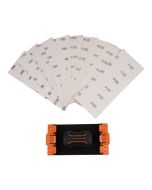 Set de lijado manual con 10 lijas 115x280mm Magnusson