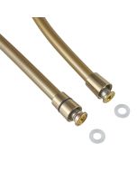 Flexo de ducha de PVC dorado 175cm Cooke & Lewis