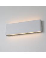 Aplique pared LED 20W aluminio rect. Exterior y Interior 300mm IP54 blanco