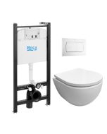 Roca active + blanco brillo + wc ab swiss soft-close