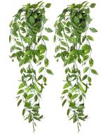 2 Plantas Colgantes Artificiales con Maceta 76cm