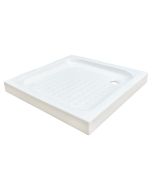 Ondee - plato de ducha cera - relieves antideslizantes - 80x80 - blanco