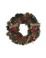 Corona de navidad nurmes 35 cm verde