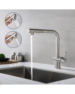 Lonheo grifo de cocina con 2 funciones, pulverizador extraíble, mezclador d