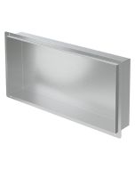 Hornacina de ducha 60x30 cm plata acero inoxidable