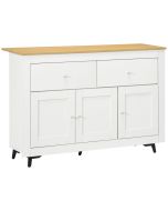 Aparador de cocina 117x35x80 cm bicolor Homcom, hogar - cocina