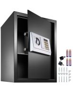 Caja fuerte electrónica + llave de seguridad modelo 2, negro