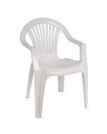 Silla de jardín monoblock 54x56x80cm de resina Braga