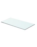 Panel de estante vidrio claro 60x25 cm