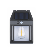 Aplique solar pared exterior con sensor de proximidad. Luz cálida 3000k