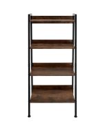 Estantería estilo industrial 4 baldas 57,5x34x138cm madera oscura
