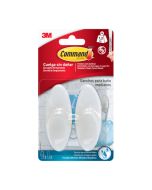 Percha adhesiva mediana baños 3m 2 uds