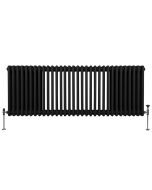 Radiador tradicional horizontal de 3 columnas - 600x 1462mm - negro