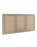 Cabecero de cama musa 145 x 60 cm color roble, ratán natural