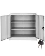 Tectake armario archivador, 3 baldas ajustables