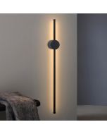Nettlife aplique pared LED negro 60x10
