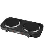 Hornillo eléctrico doble, zonas cocinado 15,5 mesko ms 6509 negro 2000w