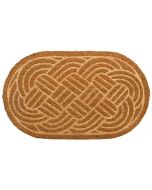Felpudo de fibra prensado marron 75x45