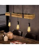 Nettlife lámpara colgante comedor mesa  madera vintage E27 lámpara