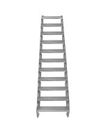 Escalera galvanizada ajustable de 11 escalones 600mm de ancho