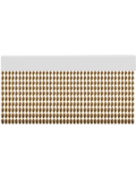 Cortina para puertas de PVC helix marrón con beige  / 90 x 210