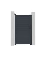 Puerta jardin aluminio "marc" - 101.2 x 180.9 cm - gris