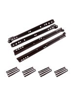 Guías para cajón 30 cm | parcial | inferior | 20kg | marrón | 5 unds