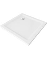 Plato de ducha antideslizante 100x100cm, blanco