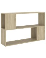 vidaXL librería de madera contrachapada roble sonoma 100x24x63 cm