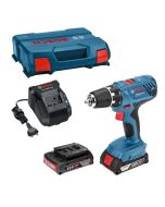 Taladro percutor Bosch professional gsb 18v- 21 + 2 baterías 2.0ah + cargad