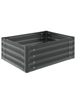 Banco elevado galvanizado, 80 x 60 x 30 cm, 130l, gris