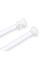 Barra extensible para ropero y cortina de ducha  (140-260cm blanco)